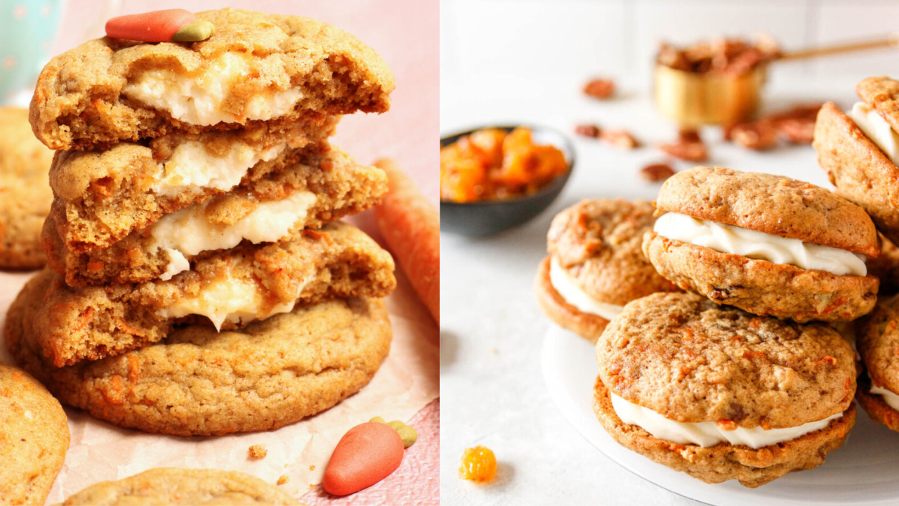 Carrot Cake Sandwich Cookies