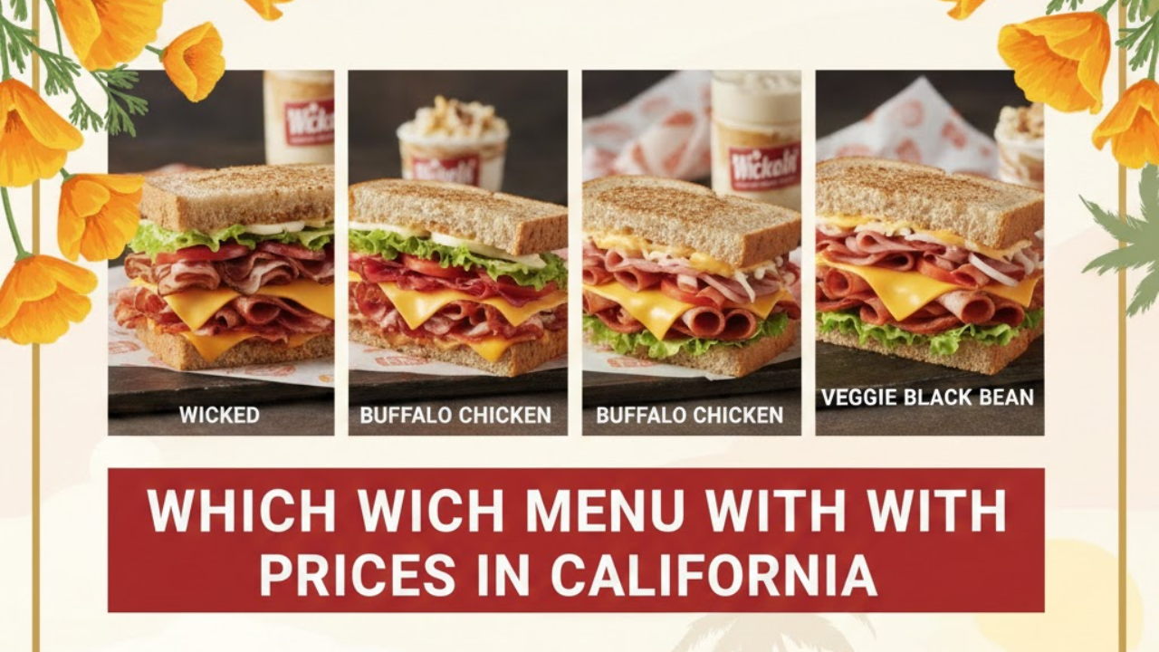 Which Wich Menu with Prices in California